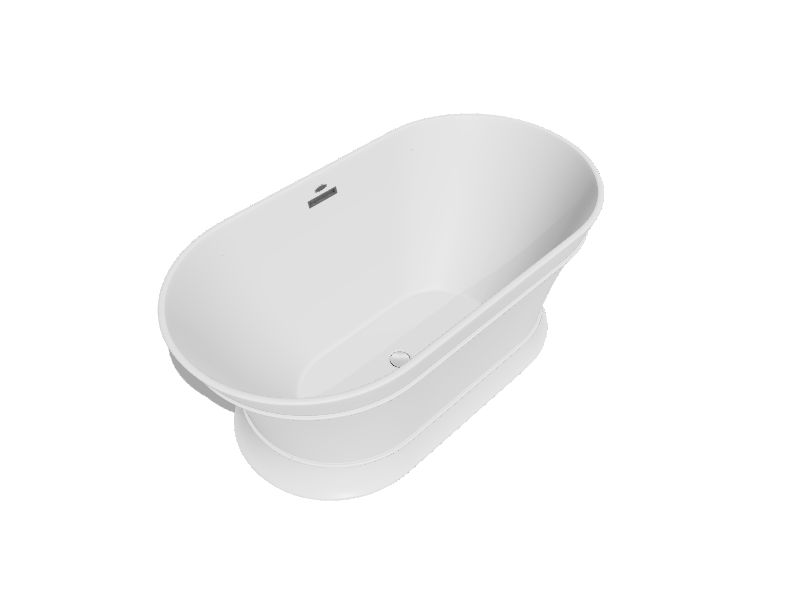 LS SERIES - Maia , Oval Shaped - Acu-Stream Jetted Freestanding Bathtub