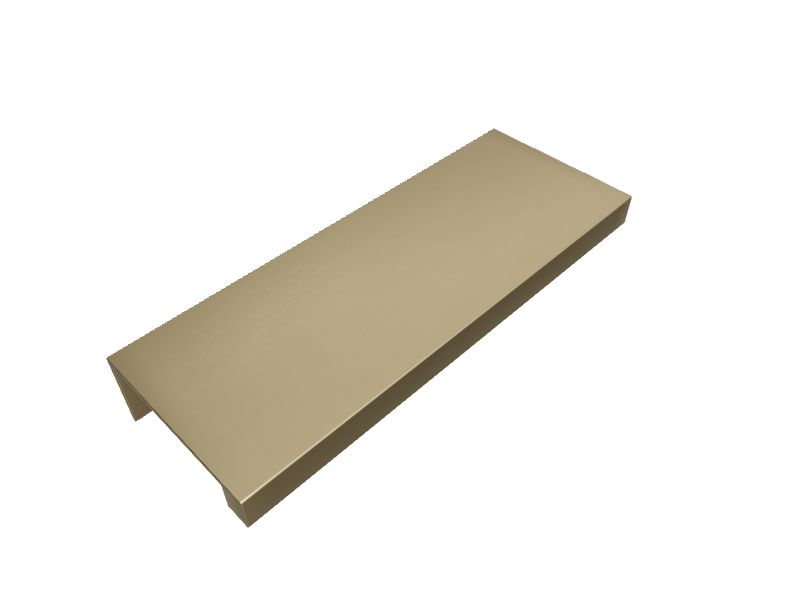 Sumner Street Home Hardware Martin 5-in Center to Center Satin Brass  Rectangular Finger Drawer Pulls