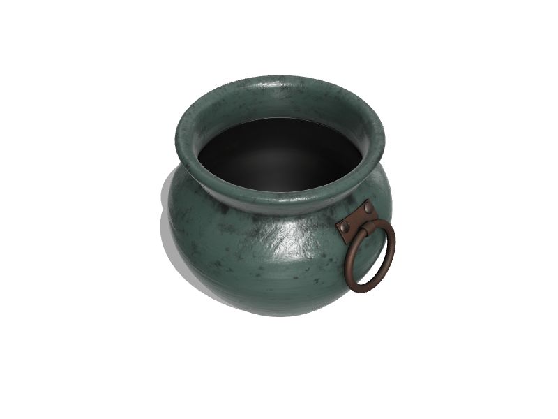allen + roth Urn 12-in W x 15-in H Green Clay Indoor/Outdoor Planter at ...