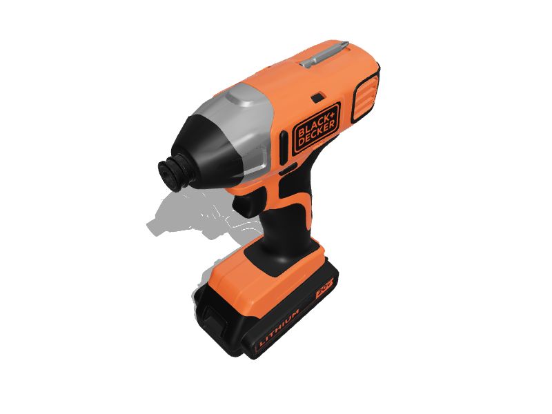 BLACK+DECKER 20-Volt MAX* Lithium-Ion Cordless Impact Driver, BDCI20C