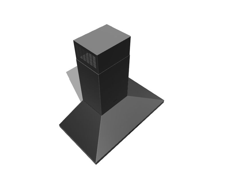 Bosch 800 Series 36in Convertible Black Stainless Steel WallMounted