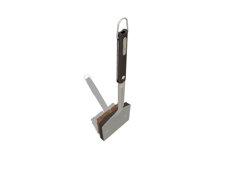 Pit Boss Barbecue Pumice Stone Brush W/ Scraper and No-Slip Handle