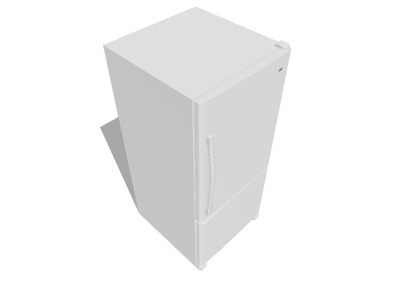 Amana 18.6cu ft BottomFreezer Refrigerator (White) in the Bottom