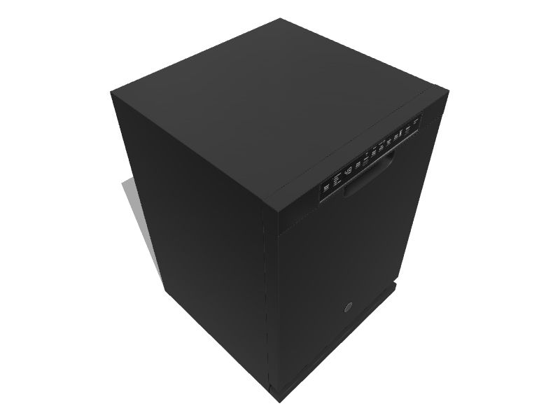 GE Dry Boost 48Decibel Front Control 24in BuiltIn Dishwasher (Black