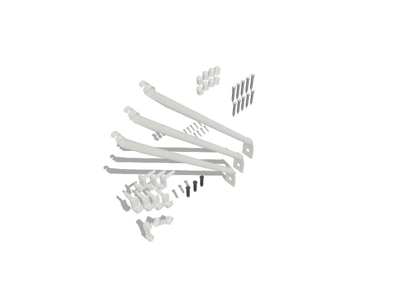 ClosetMaid Fixed Mount White Back Clip (7-Pack) in the Wire Closet Hardware  department at