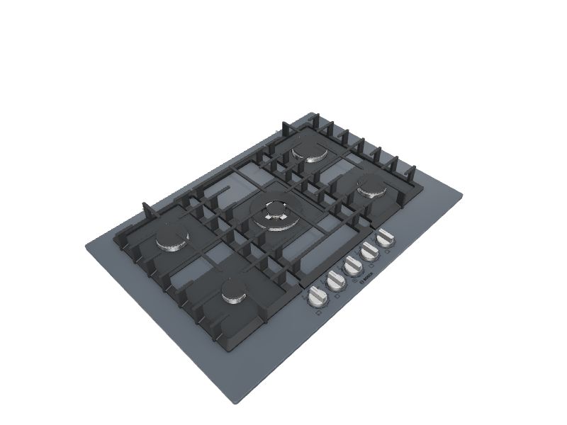 Bosch Benchmark Series 30in 5 Burners Slate Gas Cooktop in the Gas