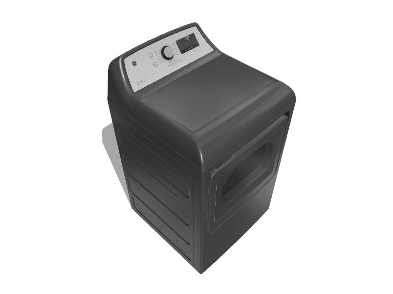 GE 7.4cu ft Steam Cycle Smart Electric Dryer (Diamond Gray) ENERGY