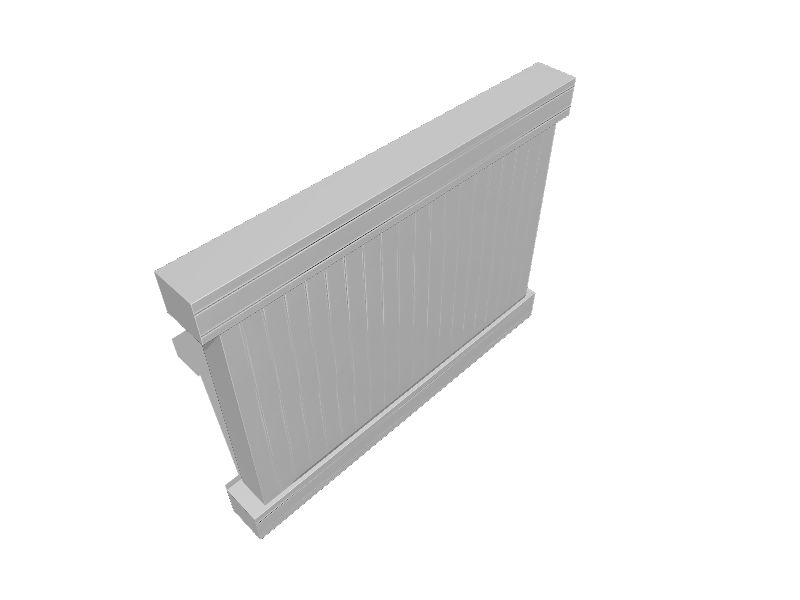 Outdoor Essentials Hudson 6ft H x 8ft W White Privacy Vinyl Flattop