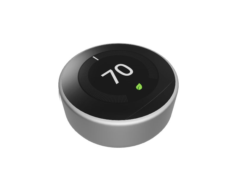 Google Nest Smart Learning Thermostat Stainless T3028GB