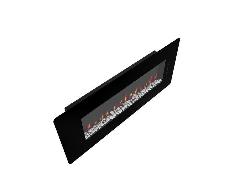 Dimplex 42in W Black Fanforced Electric Fireplace in the Electric