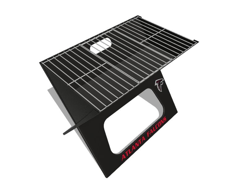 Picnic Time Atlanta Falcons Black Charcoal Grill in the Charcoal Grills