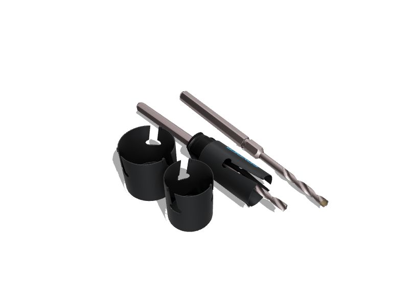 Spyder 6Piece Carbidetipped Arbored Hole Saw Set in the Hole Saws