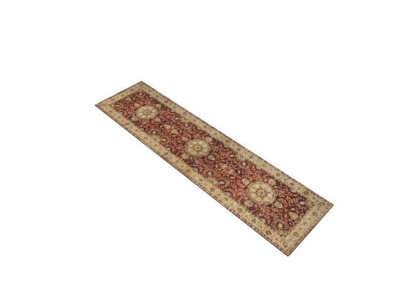 allen + roth Rosalynde 2 x 8 Burgundy Indoor Border Vintage Area Rug in