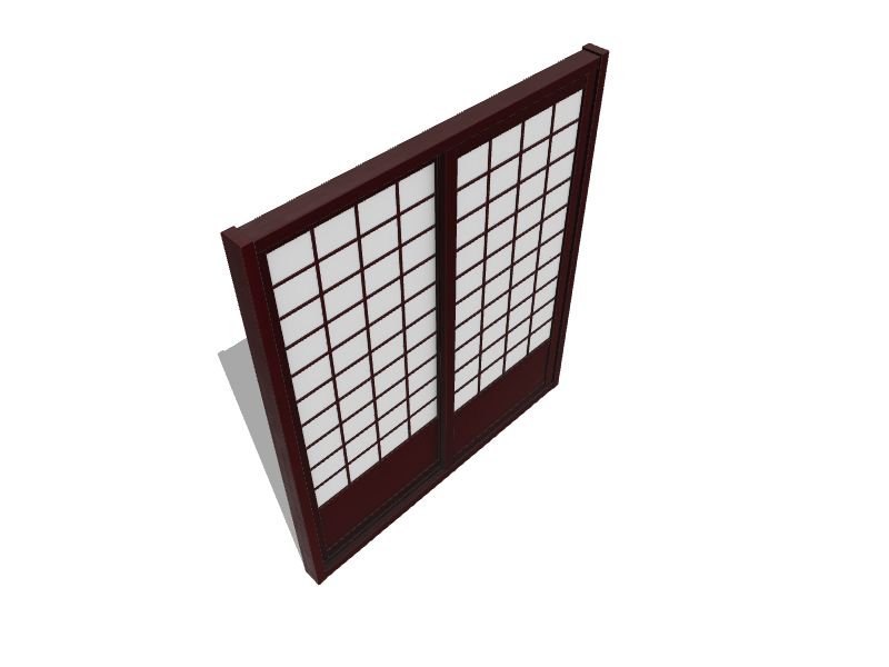 Red Lantern Oriental Furniture 72-in x 82-in Rosewood 2-Panel Square Prefinished Pine Wood Sliding Door (Hardware Included) Red Lantern Oriental Furniture 72-in x 82-in Rosewood 2-Panel Square Prefinished Pine Wood Sliding Door (Hardware Included)