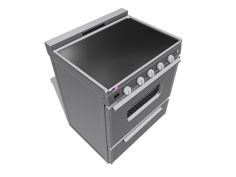 Premier 30in Smooth Surface 4 Elements 3.9cu ft Freestanding Electric Range (White On White