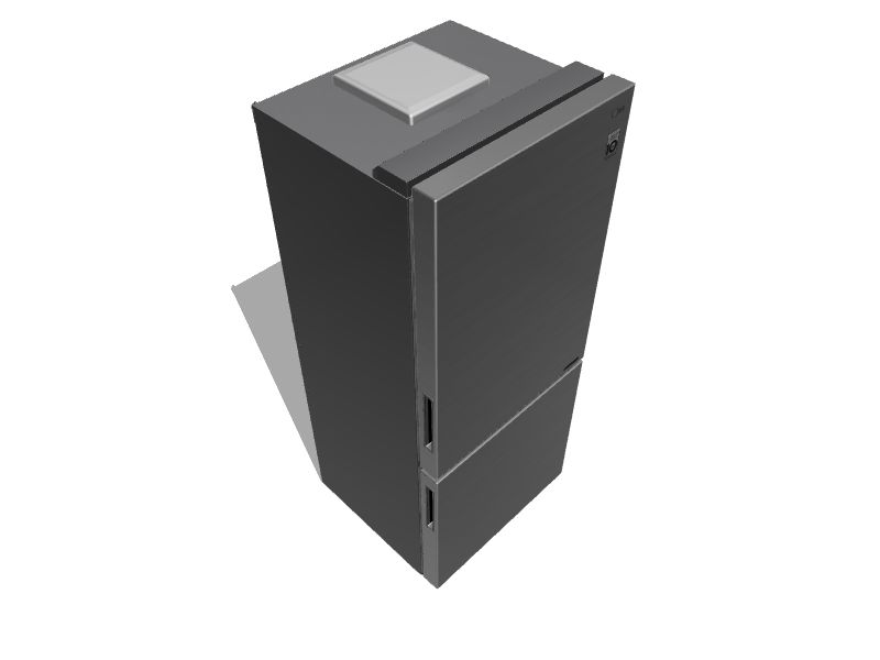 LG 14.7cu ft Counterdepth BottomFreezer Refrigerator (Platinum