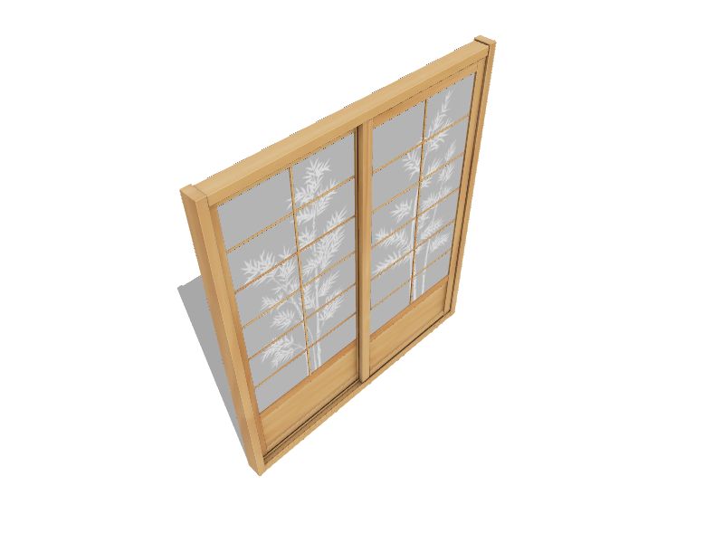 Red Lantern Oriental Furniture 72-in x 82-in Natural 2-Panel Square Stained Pine Wood Sliding Door (Hardware Included) Red Lantern Oriental Furniture 72-in x 82-in Natural 2-Panel Square Stained Pine Wood Sliding Door (Hardware Included)