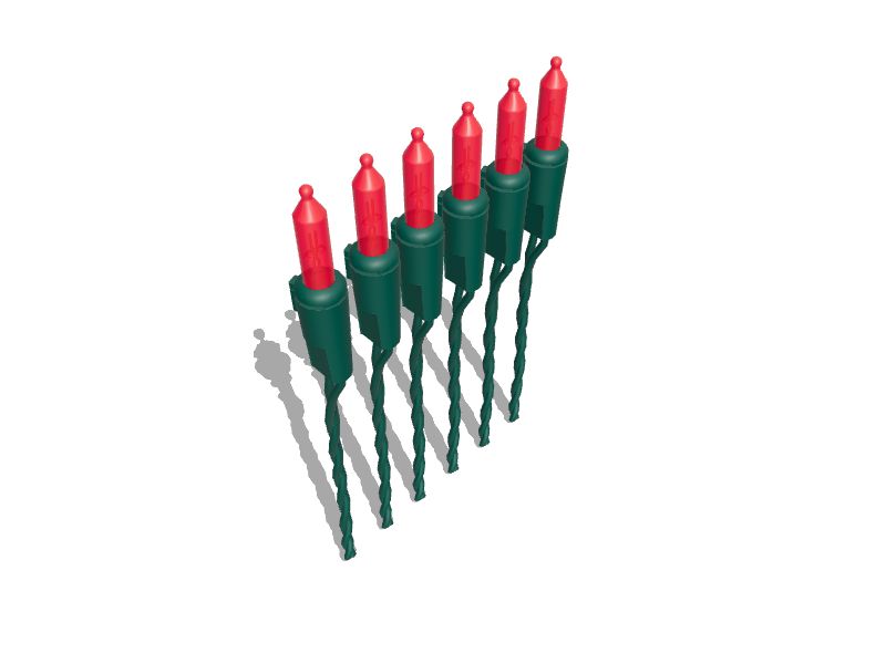 ge red and green christmas lights