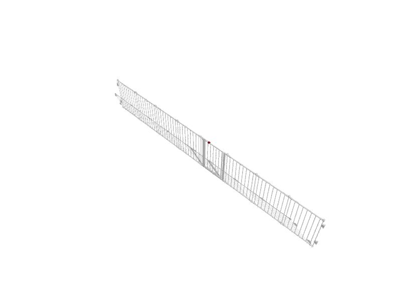 Regalo Gate 56-in x 30-in Pressure Mounted White Metal Safety Gate