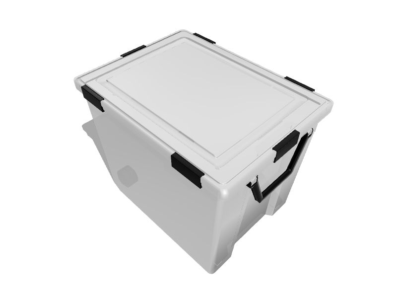 Hefty X-large 25-Gallons (100-Quart) Clear Base with White Lid Weatherproof  Tote with Latching Lid in the Plastic Storage Containers department at
