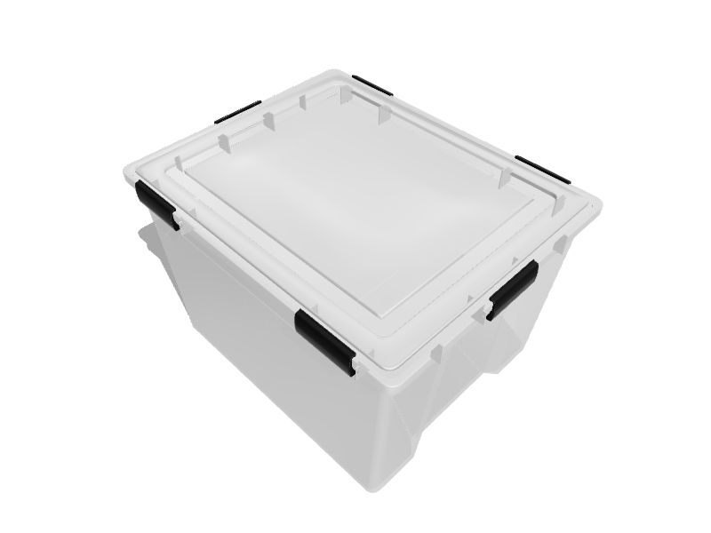 IRIS Weathertight Plastic Storage Container 6.5 Quarts 6 12 x 8 12 x 11 12  Clear - Office Depot