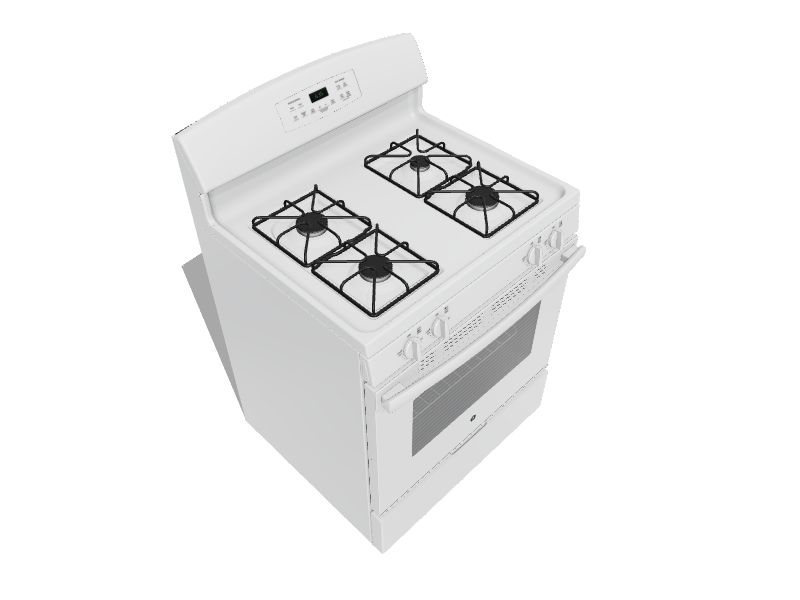 GE Appliances JGB635DEKWW 30 Free-Standing Gas Range with Precise Simmer  Burner, Furniture and ApplianceMart