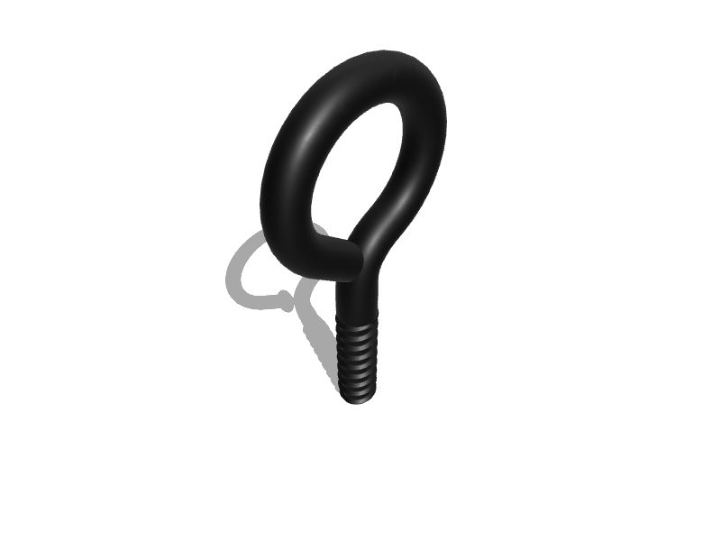 OPEN EYE SCREW HOOK .375 X 4 ZINC PLATED - Northeast Agri Systems