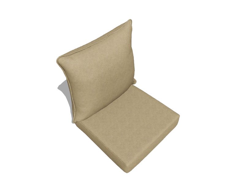 Hamilton Texture Deep Seat Outdoor Cushion Set Tan - Arden Selections