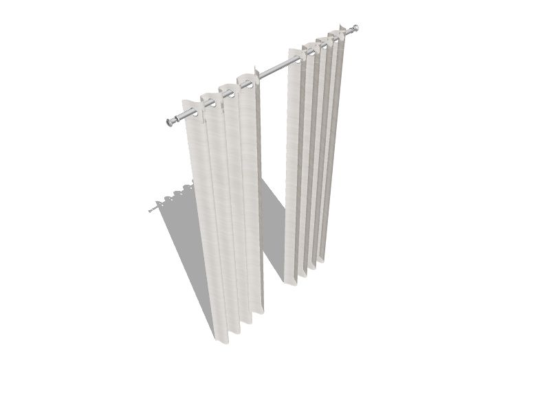 Allen Roth 84 In Ivory Polyester Light Filtering Standard Lined Grommet ...