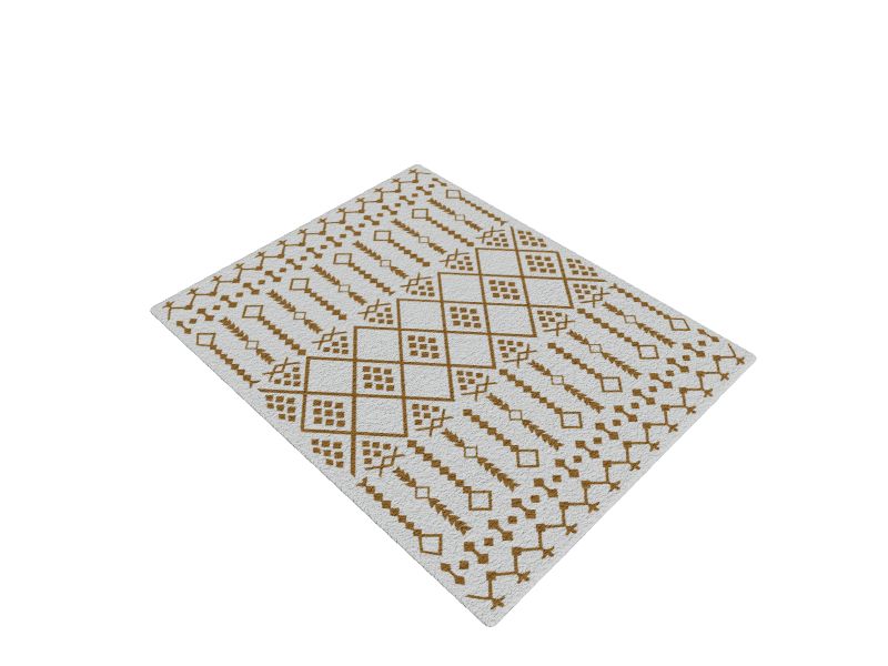 allen + roth Drisana 8 x 10 Ivory/Rust Indoor Moroccan Area Rug at
