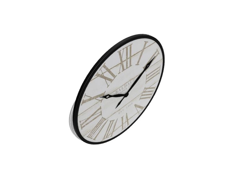 allen + roth Analog Round Wall Rustic in the Clocks department at