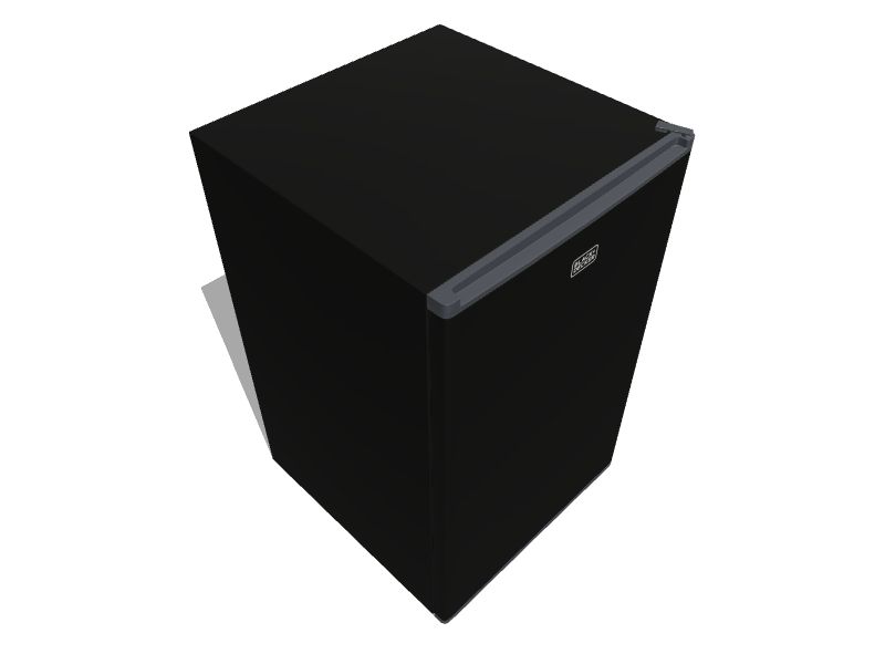 BLACK+DECKER BCRK43W Compact Refrigerator Energy Star Single Door Mini  Fridge with Freezer, 4.3 cu. ft., White