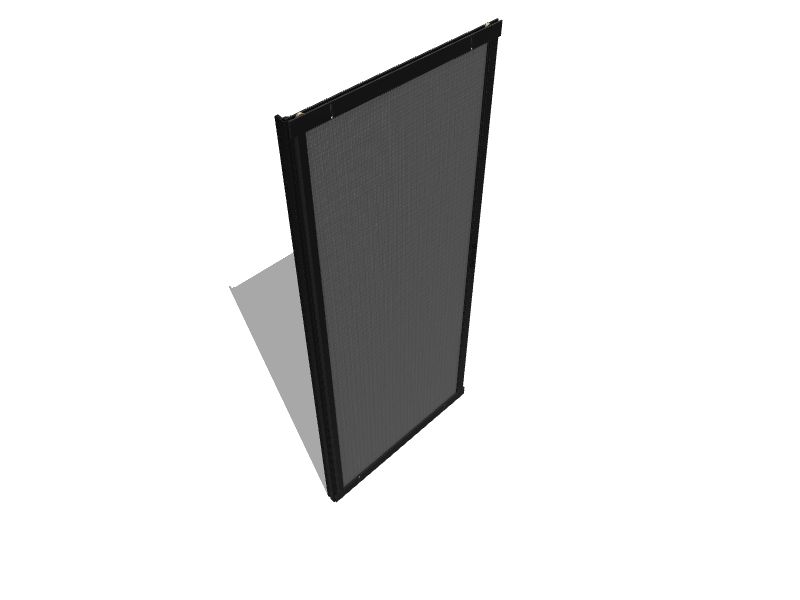 RELIABILT 36in x 80in Bronze Aluminum Sliding Patio Screen Door at