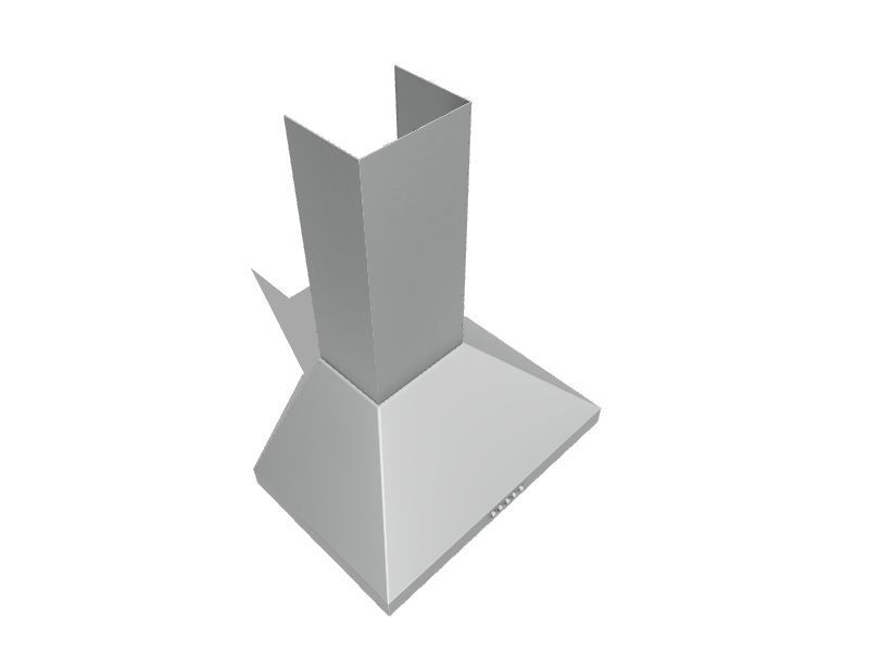 Winflo 30in 200CFM Convertible Stainless Steel WallMounted Range