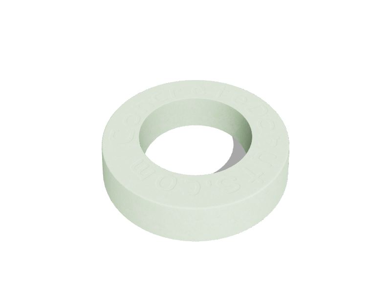 Concrete Donuts 7.25in L x 7.25in W x 1.5in H Round Green Concrete