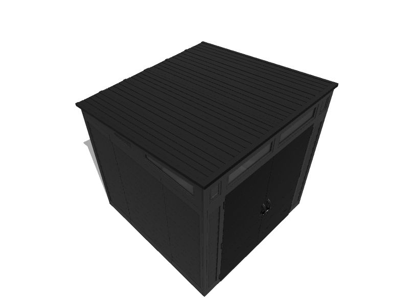 Suncast 7ft x 7ft Modern Resin Storage Shed (Floor Included) in the Vinyl & Resin Storage