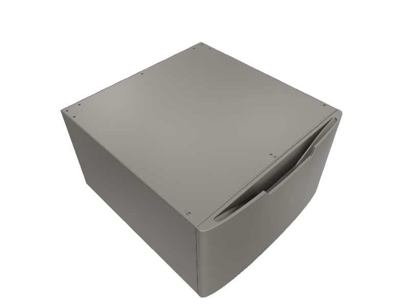 GE 16in x 27.9in Universal Laundry Pedestal (Nickel) with Storage