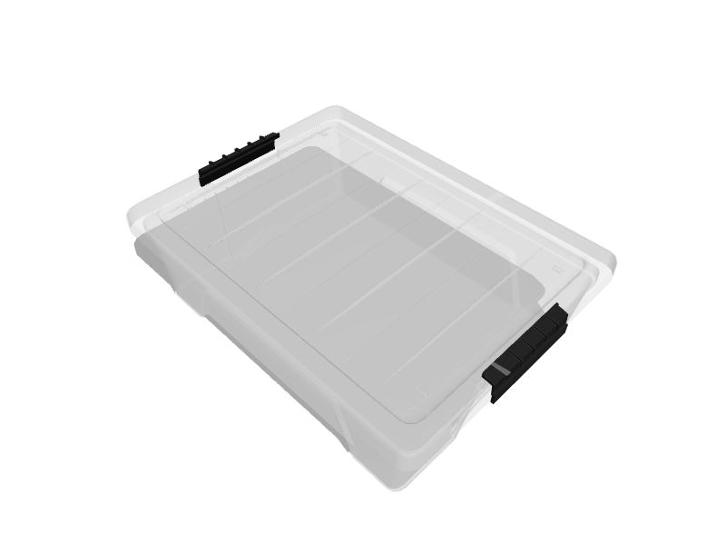 IRIS USA 26.95 Quart Stackable Plastic Storage Bins with Lids and