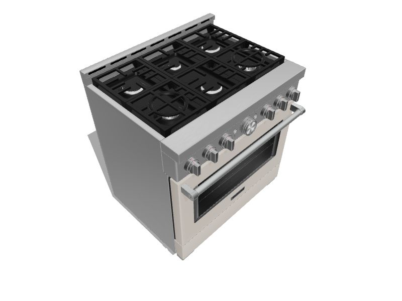 KitchenAid 36 Smart Commercial-Style GAS Range with 6 Burners (KFGC506JMH)