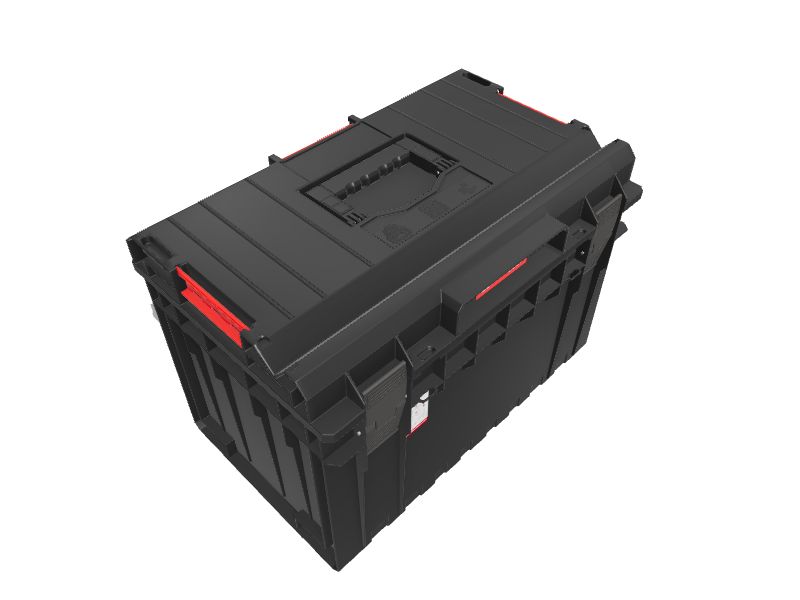 Qbrick System QS ONE/Pro 23.6-in Black Metal Wheels Lockable Tool Box