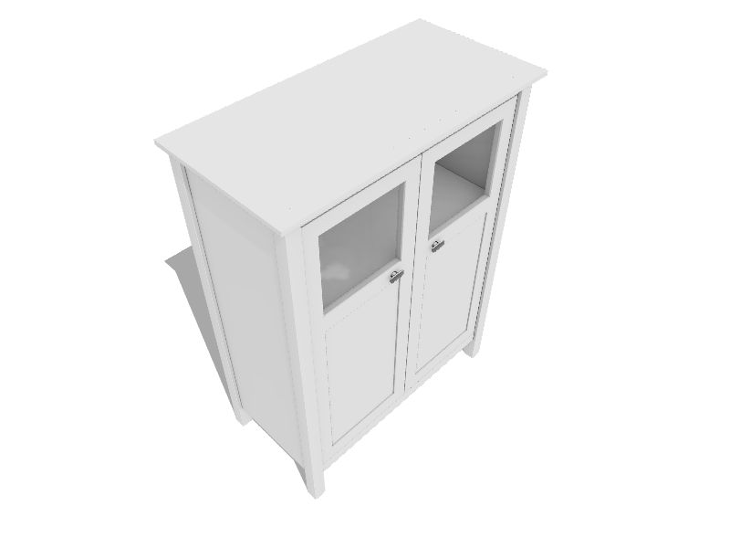 Broadview Bathroom Storage Cabinet in Pure White - Engineered Wood