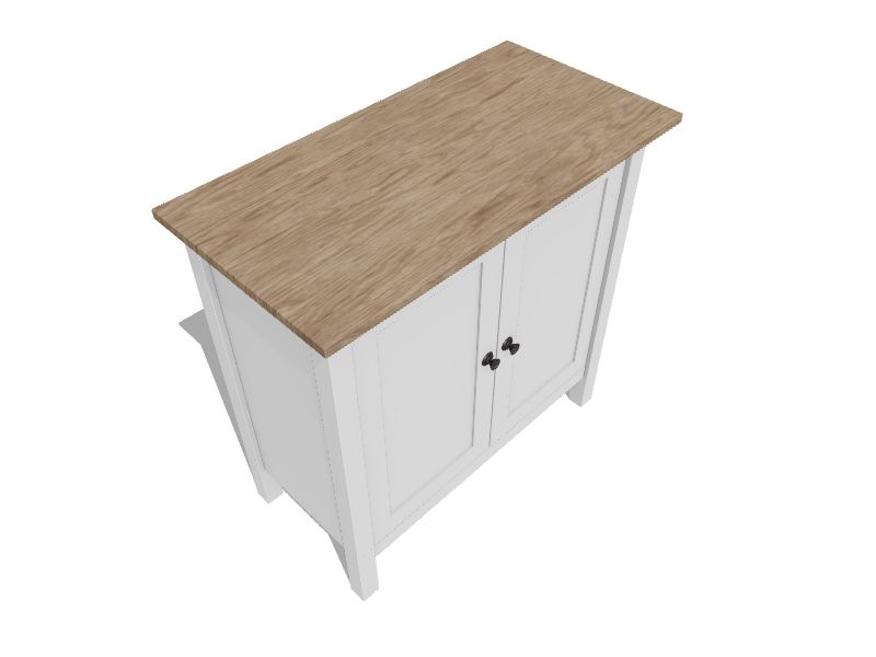 Bush Furniture Fairview Small Storage Cabinet with Doors and Shelves Shiplap Gray/Pure White