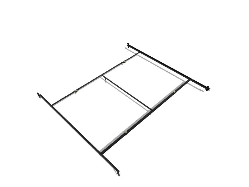 Queen metal bed frame outlet with hooks