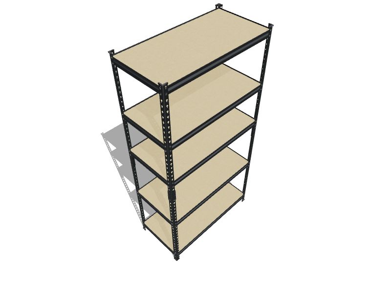edsal Muscle Rack Steel Heavy Duty 5Tier Utility Shelving Unit (36in