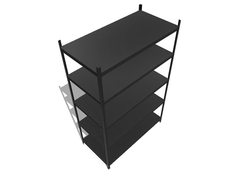 Muscle Rack Silver Vein 24x48x72 5 Shelf Steel Shelving