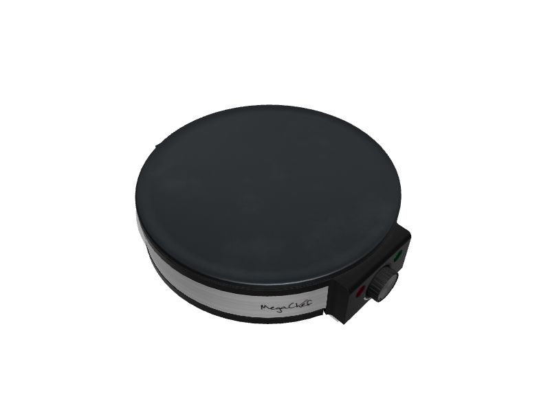 MegaChef Crepe and Pancake Maker, Black