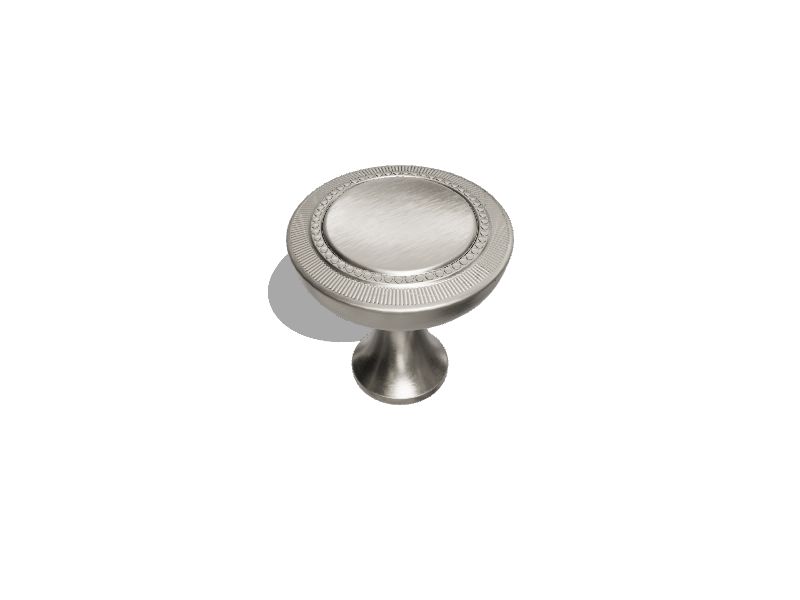 Cottage Round Knob Chrome - 1 1/8 in - Handles & More