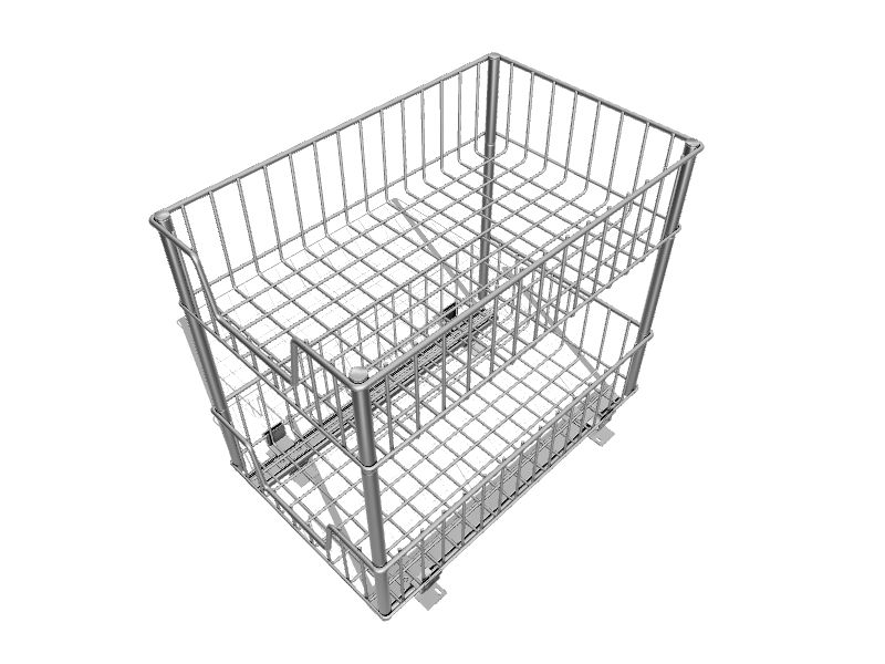 TRINITY Sliding Basket, 2-Pack, Chrome