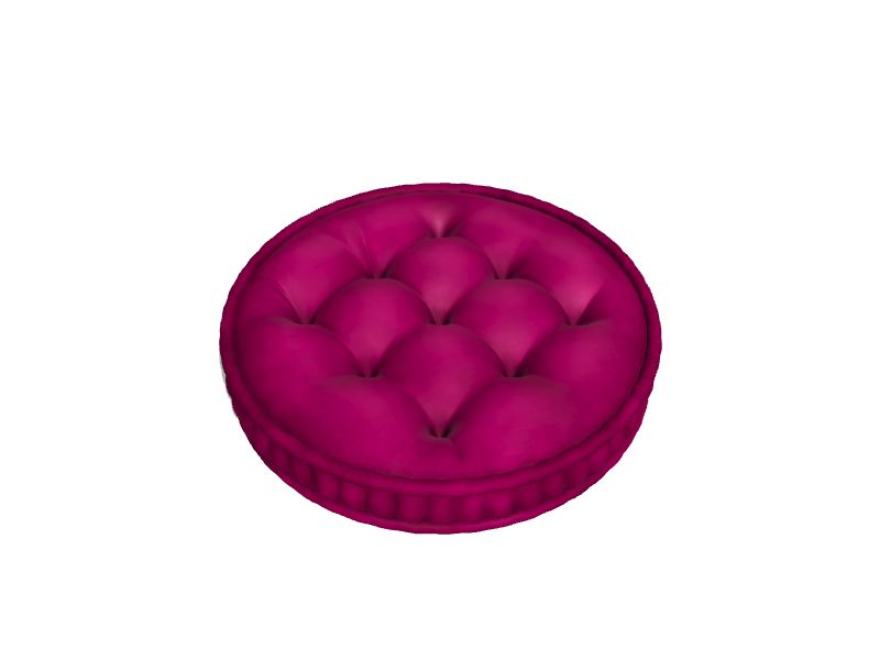 Bauble Tufted Velvet Round Floor Cushion