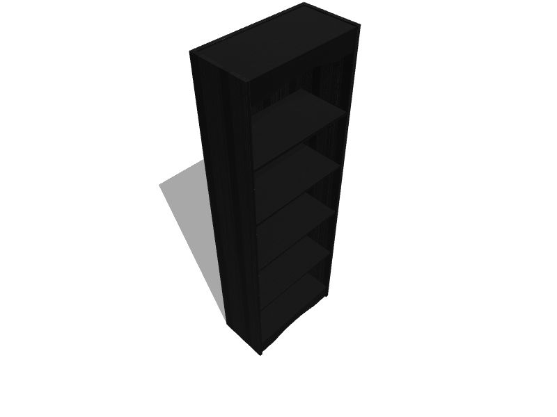 60 Hawthorn Tall Bookcase Black - Corliving